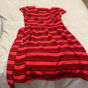 Red & pink striped Tommy Hilfiger short sleeve dress-NWT